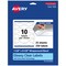 Avery Glossy Clear Wraparound Labels with Sure Feed, 1.5" x 3.5"